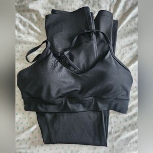 Women's Black Athletic Set